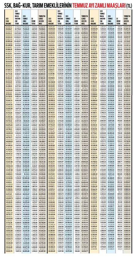 Emeklilerin zamlı maaşları kuruşu kuruşuna hesaplandı. Bankaya ek ödemeli olarak yatacak - Resim: 10